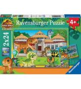 Ravensburger Puslespil - 2x24 Brikker - Jurassic World Explorers