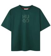 HUGO T-shirt - Rain Forest m. Logo