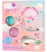 Souza Glitter-Tatoveringer - 12 Skabeloner - Unicorn