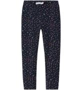 Name It Leggings - NmfDavina - Dark Sapphire/Hearts