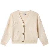 Stella McCartney Kids Cardigan - Strik - Uld - Crema