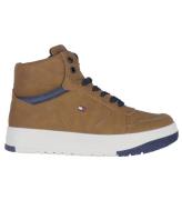 Tommy Hilfiger Støvler - Mid Cutlace-Up - Tobacco