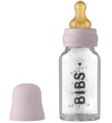 BIBS Sutteflaske - Glas - Slow Flow - 110 ml - Naturgummi - Dusk