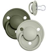 BIBS De Lux Sutter - 2-pak - Rund- Sage/Hunter Green