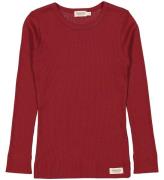 MarMar Bluse - Rib - Hibiscus Red