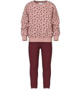 Name It Sæt - Sweatshirt/Leggings - NmfOliana - Mellow Ro