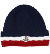 Moncler Hue - Uld - Navy m. RÃ¸d/Hvid