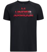 Under Armour T-shirt - Tech Split Wordmark - Sort