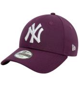 New Era Kasket - 9Forty - New York Yankees - Lilla/Hvid