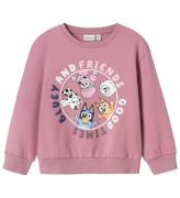 Name It Sweatshirt - NmfNira Bluey - Mauve Orchid m. Print