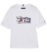 Tommy Hilfiger T-shirt - Flag Fun - Hvid