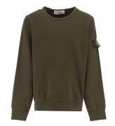 Stone Island Sweatshirt - Military Green m. Logo