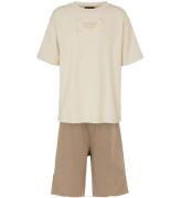 Emporio Armani T-shirt/Shorts - Sandshell/Roasted Cashew