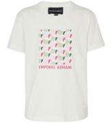 Emporio Armani T-shirt - Off White m. Print