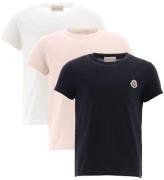 Moncler T-shirts - 3-pak - Sort/Hvid/Rosa