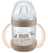 Nuk Drikkekop m. HÃ¥ndtag og Tud - 150 ml - For Nature - Cream