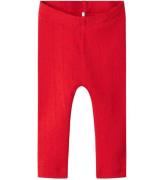 Name It Leggins - NbfDagnes - Chinese Red m. HulmÃ¸nster
