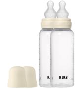 Bibs Sutteflaske - 2-pak - 270 ml - Silikone - Ivory