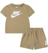 Nike Shortssæt - T-shirt/Shorts - Parachute Beige