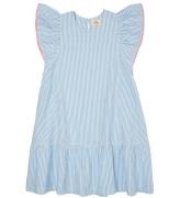 Copenhagen Colors Kjole - Sky Blue W. Cream Stripe W. Pink