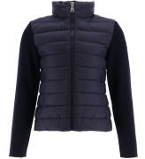 Moncler Cardigan - Uld/Dun - Navy
