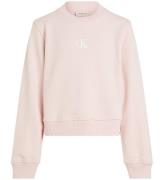 Calvin Klein Sweatshirt - Ck Logo - Silver Peony Pink