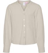 Vero Moda Girl Skjorte - VmMymilo - V-Neck - Silver Lining