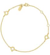 Design Letters ArmbÃ¥nd - Ruth Anchor Charm Lock - 18k Guldbelagt