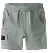 Name It Sweatshort - Pique - NmmVivasse - Slate Gray
