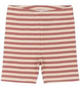 The New Siblings Cykelshorts - TnstFro - Rib - Old Rose Striped