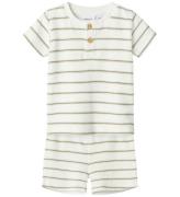 Name It Shortssæt - Shorts/T-shirt - NbnOterry - Cloud Dancer