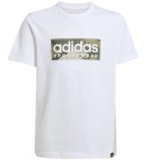 adidas Performance T-Shirt - B CAMO LIN - Hvid