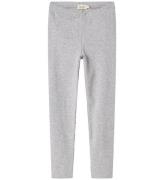 MarMar Leggings - Rib - Modal - Lysegråmeleret