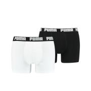 PUMA Boxershorts Basic 2-Pak - Hvid/Sort