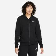Nike Hættetrøje NSW Club Fleece - Sort/Hvid Kvinde
