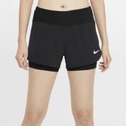 Nike Løbeshorts 2I1 Eclipse - Sort/Sølv Kvinde