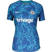 Chelsea Trænings T-Shirt Dri-FIT Pre Match - Blå/Hvid Kvinde