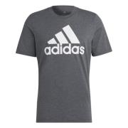 adidas T-Shirt Essentials Big Logo - Grå/Hvid