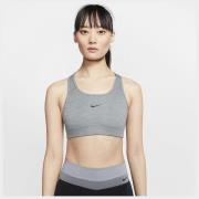 Nike Swoosh Sports BH - Grå/Sort Kvinde