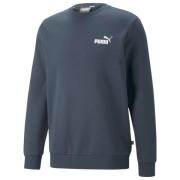 PUMA Sweatshirt Essentials Small Logo Crew - Navy/Hvid