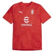 Milan Trænings T-Shirt - Rød/Hvid