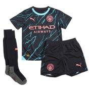 Manchester City 3. Trøje 2023/24 Mini-Kit Børn