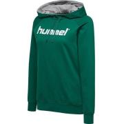 Hummel Go Cotton Logo Hættetrøje - Grøn Kvinde