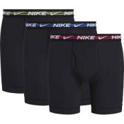 Nike Boxershorts Brief 3-Pak - Sort/Rød/Blå/Grøn