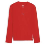 teamGOAL Baselayer Tee LS Jr. PUMA Red-Fast Red