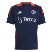 Manchester United Trænings T-Shirt Tiro 24 - Navy/Rød Børn
