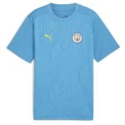 Manchester City Trænings T-Shirt - Blå Neongul Børn