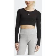 Adidas Original Essentials Ribbed Crop Long Sleeve T-shirt