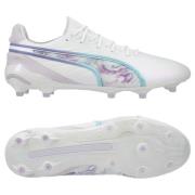 PUMA King Ultimate FG/AG Brilliance - Hvid/Sort/Lilla Kvinde LIMITED E...