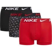 Nike Underbukser Dri-FIT Essential Micro Swoosh Life 3-Pak - Sort/Rød